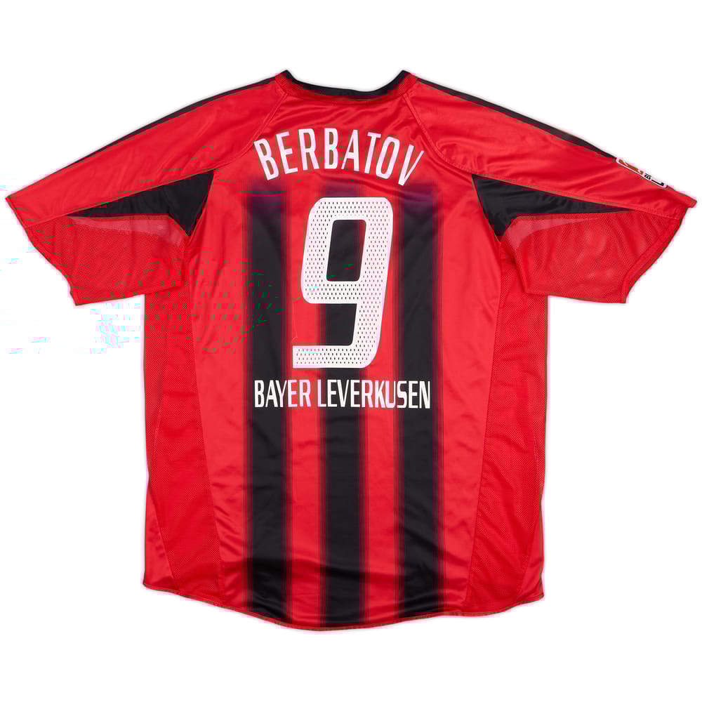 2004-05 Bayer Leverkusen Player Issue Home Shirt Berbatov #9 - 8/10 - (XL)