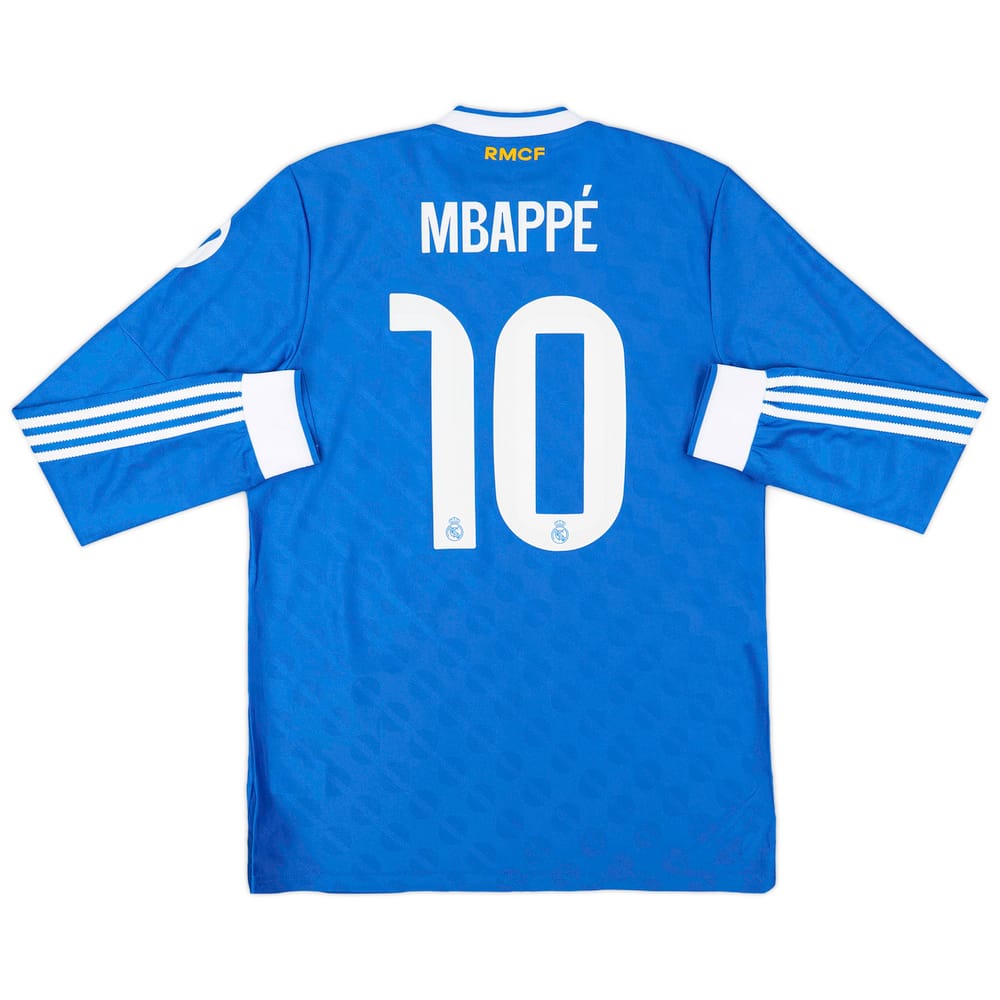 2025-26 Real Madrid Authentic Third L/S Shirt Mbappe #10