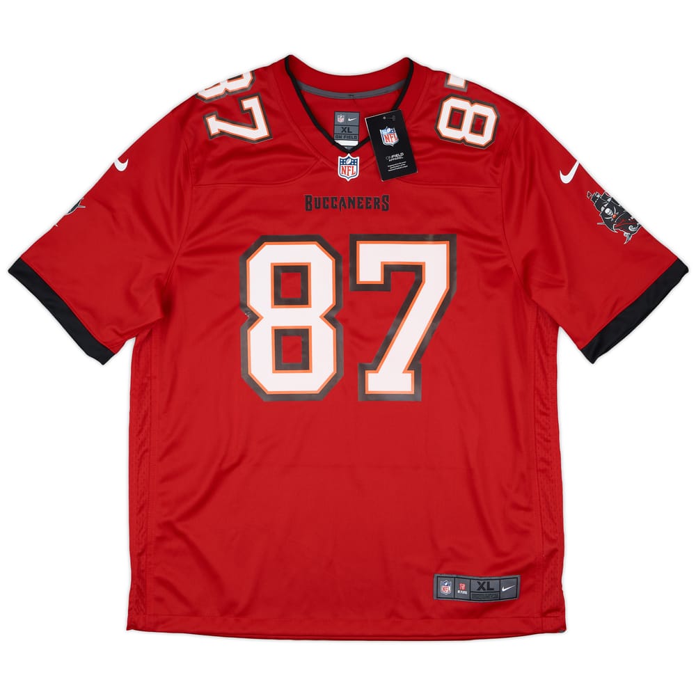 2020-21 Tampa Bay Buccaneers Gronkowski #87 Nike Game Home Jersey (XL)