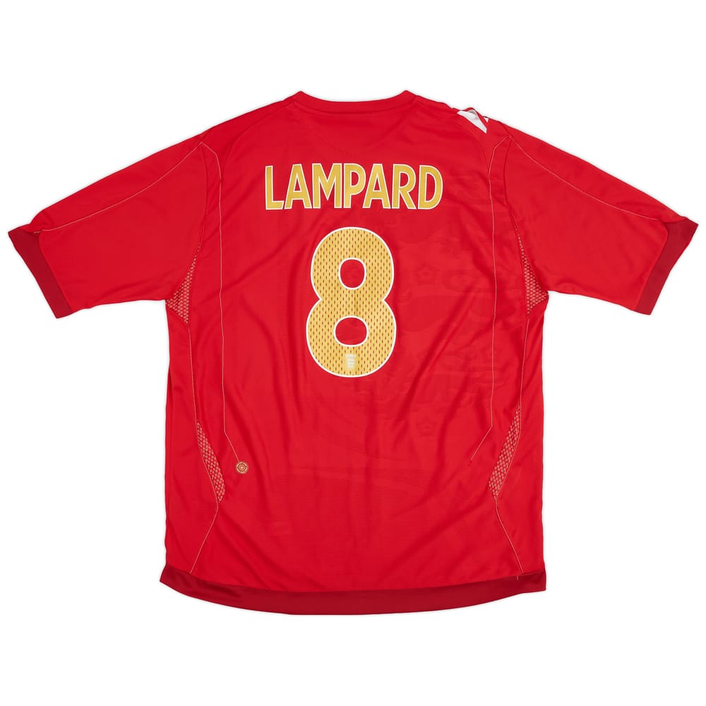 2006-08 England Away Shirt Lampard #8 - 7/10 - (XL)
