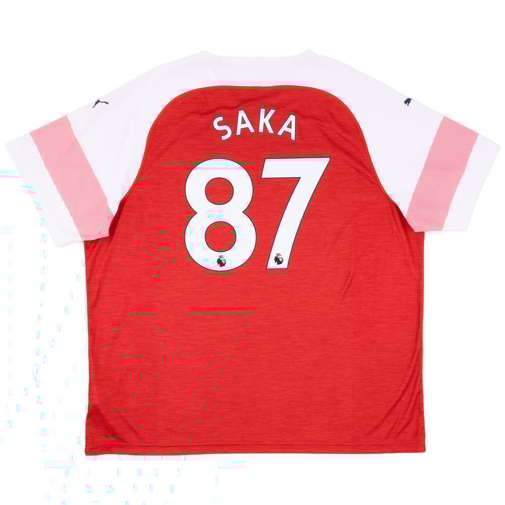2018-19 Arsenal Home Shirt Saka #87 - 9/10 - (4XL)