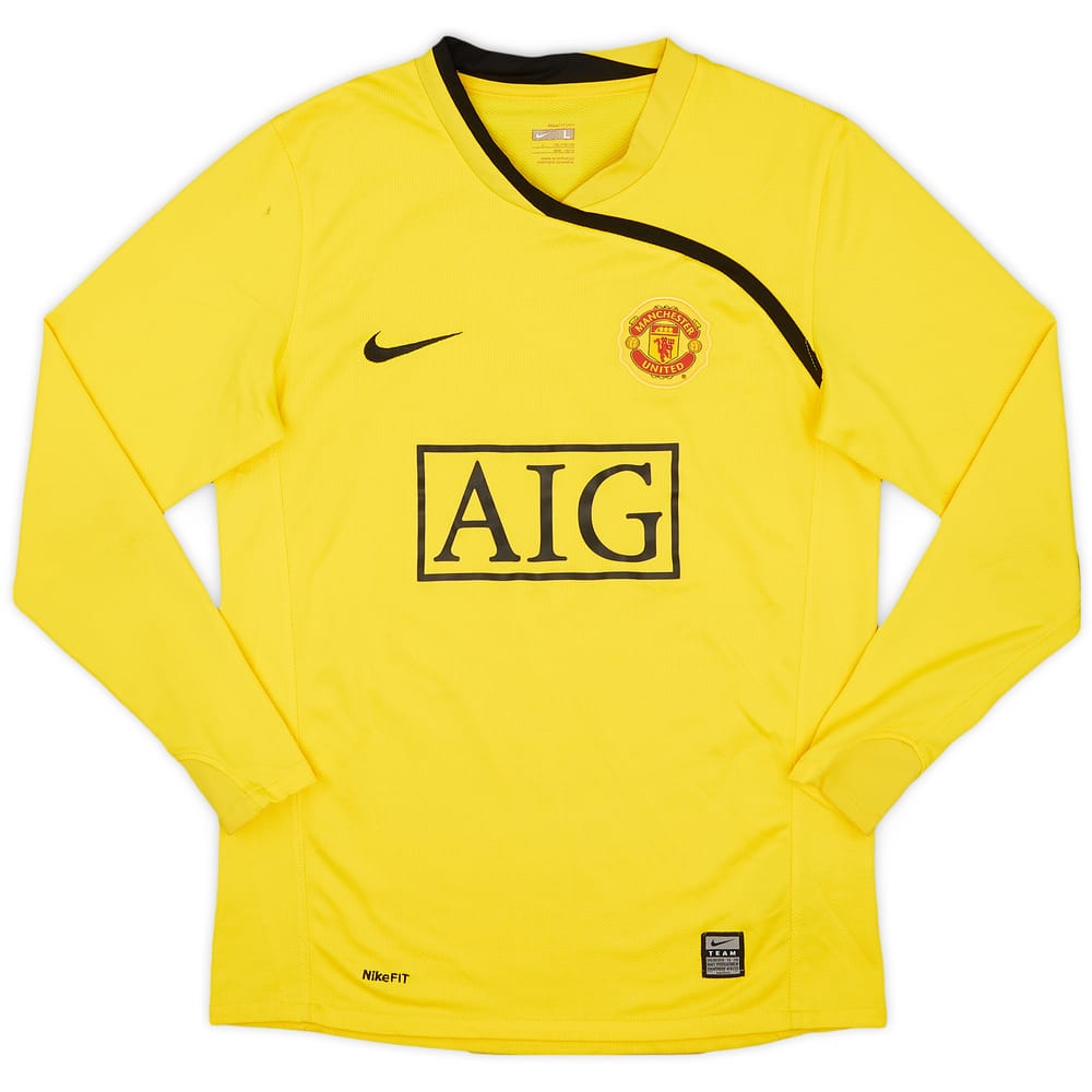 2008-09 Manchester United GK Shirt - 8/10 - (L.Boys)