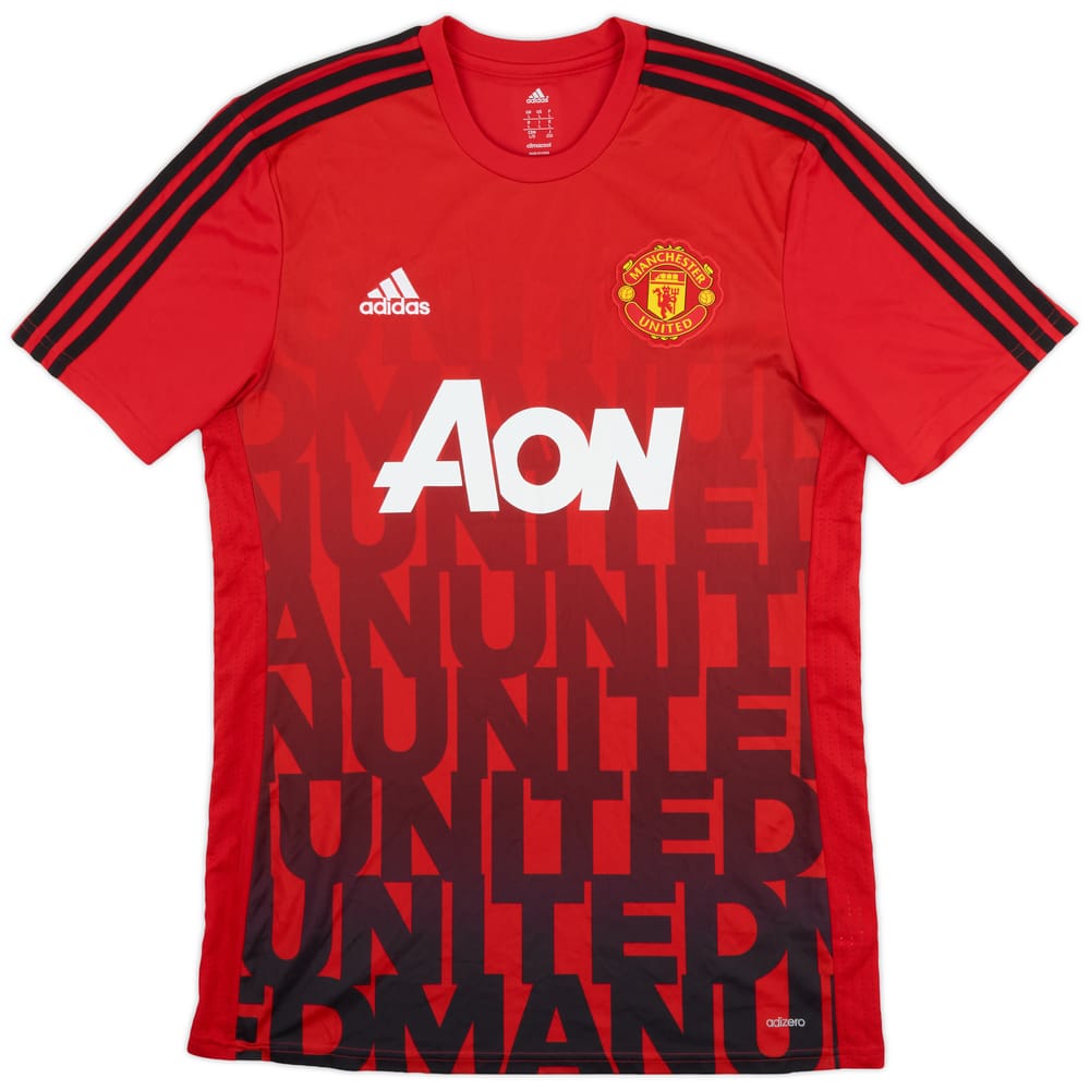 2015-16 Manchester United adidas Training Shirt - 9/10 - (L)