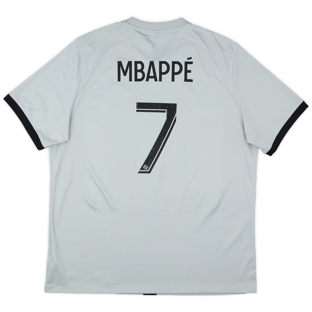 2022-23 Paris Saint-Germain Away Shirt Mbappe #7 - 9/10 - (XL)
