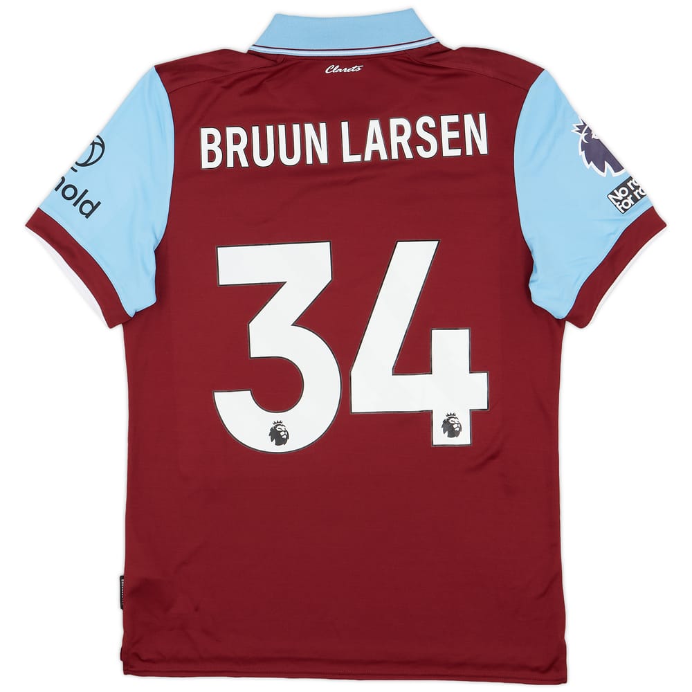 2023-24 Burnley Match Issue Home Shirt Bruun Larsen #34
