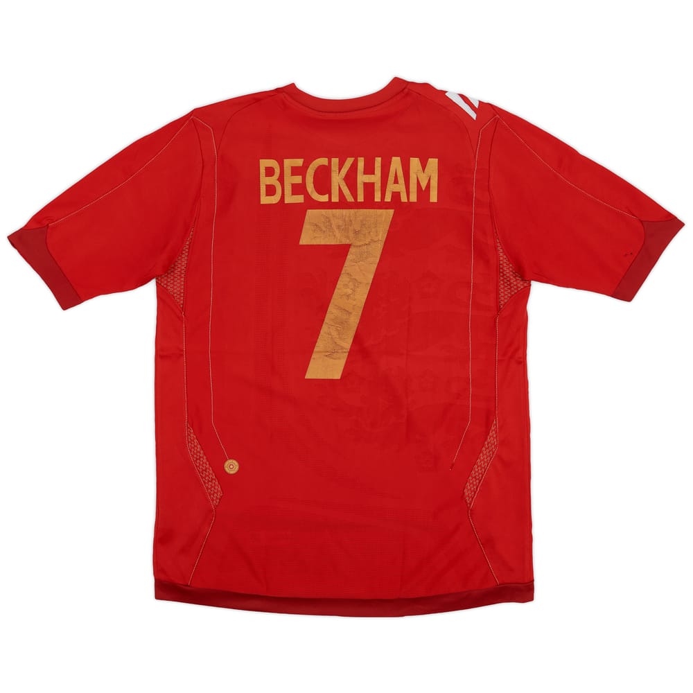 2006-08 England Away Shirt Beckham #7 - 6/10 - (S)
