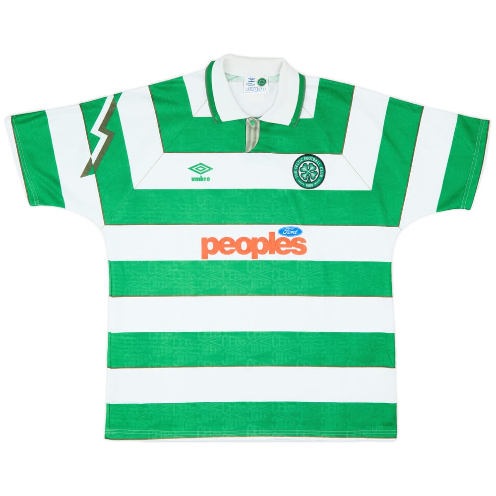 1991-92 Celtic Home Shirt - 8/10 - (XXL)
