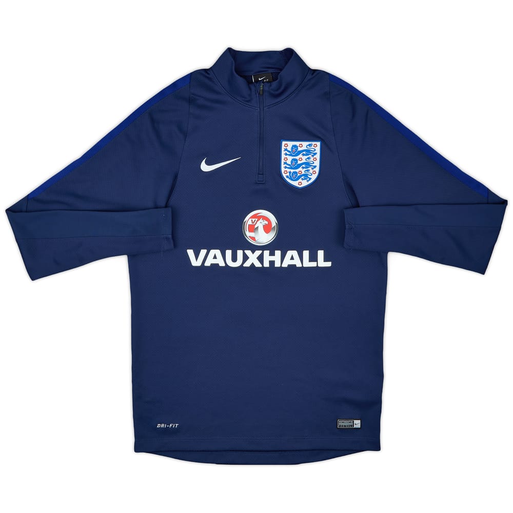 2016-17 England Nike 1/4 Zip Training Top - 9/10 - (S)