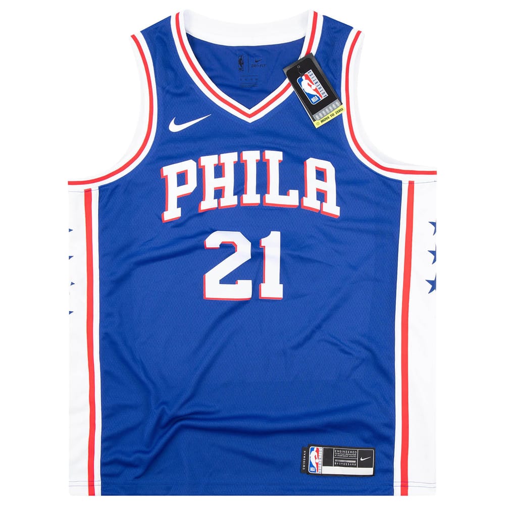 2018-21 Philadelphia 76ers Embiid #21 Nike Swingman Jersey (Away) XL - W/Tags