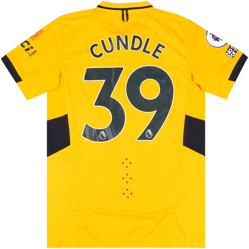 2021-22 Wolves Match Issue Home Shirt Cundle #39