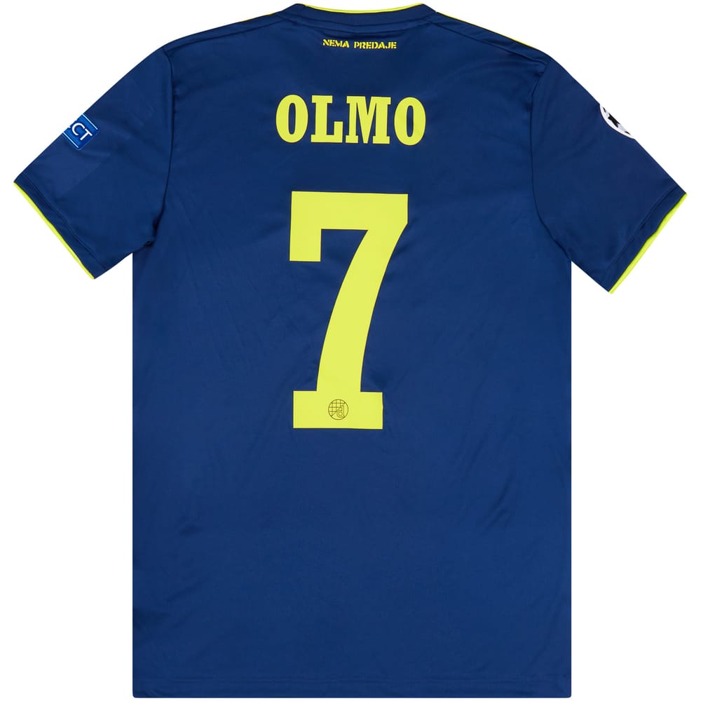 2019-20 Dinamo Zagreb Match Issue Champions League Third Shirt Olmo #7 (v Man City)