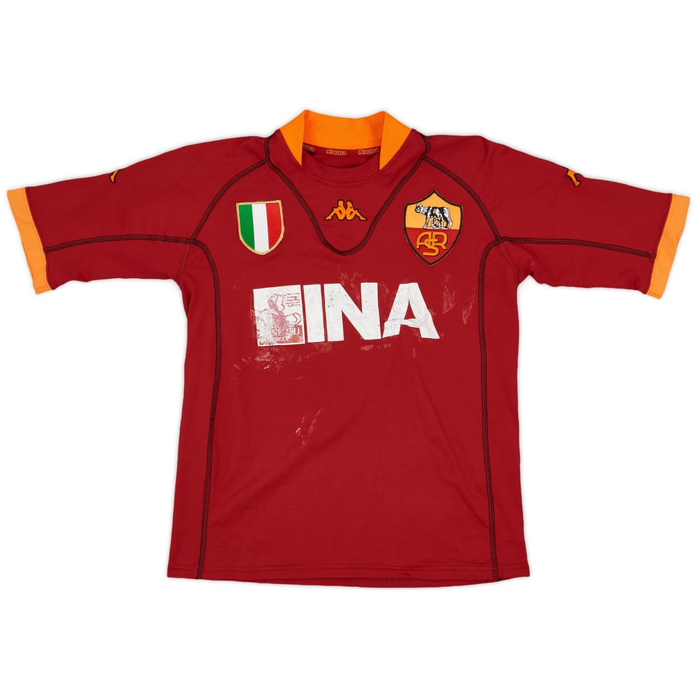 2001-02 Roma Home Shirt - 4/10 - (M)
