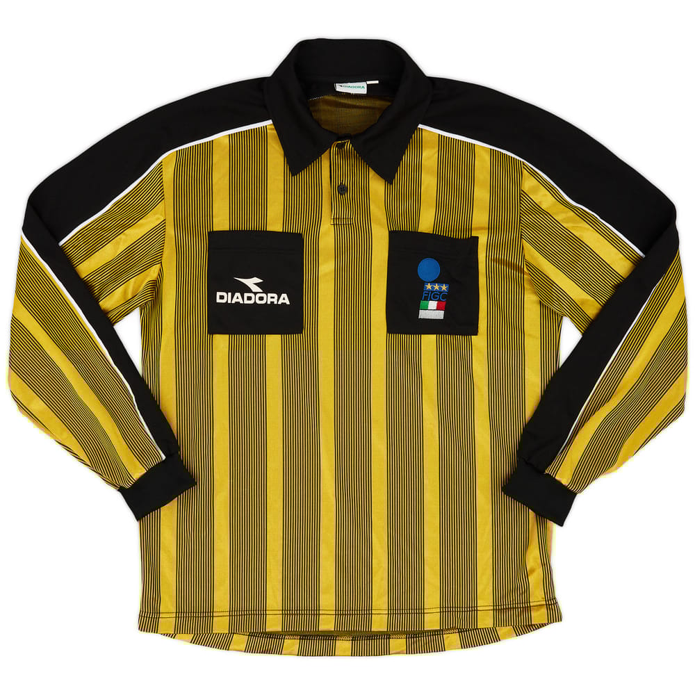 1990s Italy FIGC Diadora Referee L/S Shirt - 8/10 - (XL)