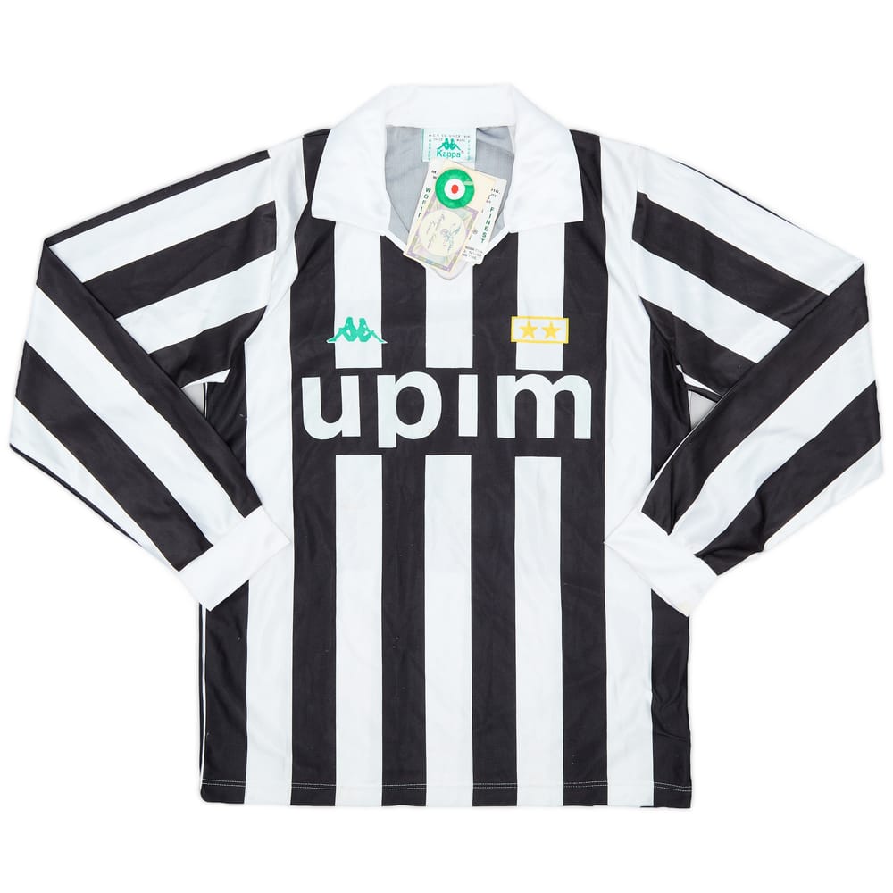 1991-92 Juventus Basic Home L/S Shirt (S)