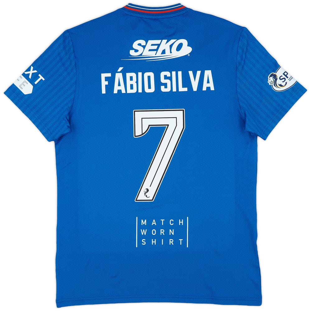 2023-24 Rangers Match Issue Home Shirt Fabio Silva #7