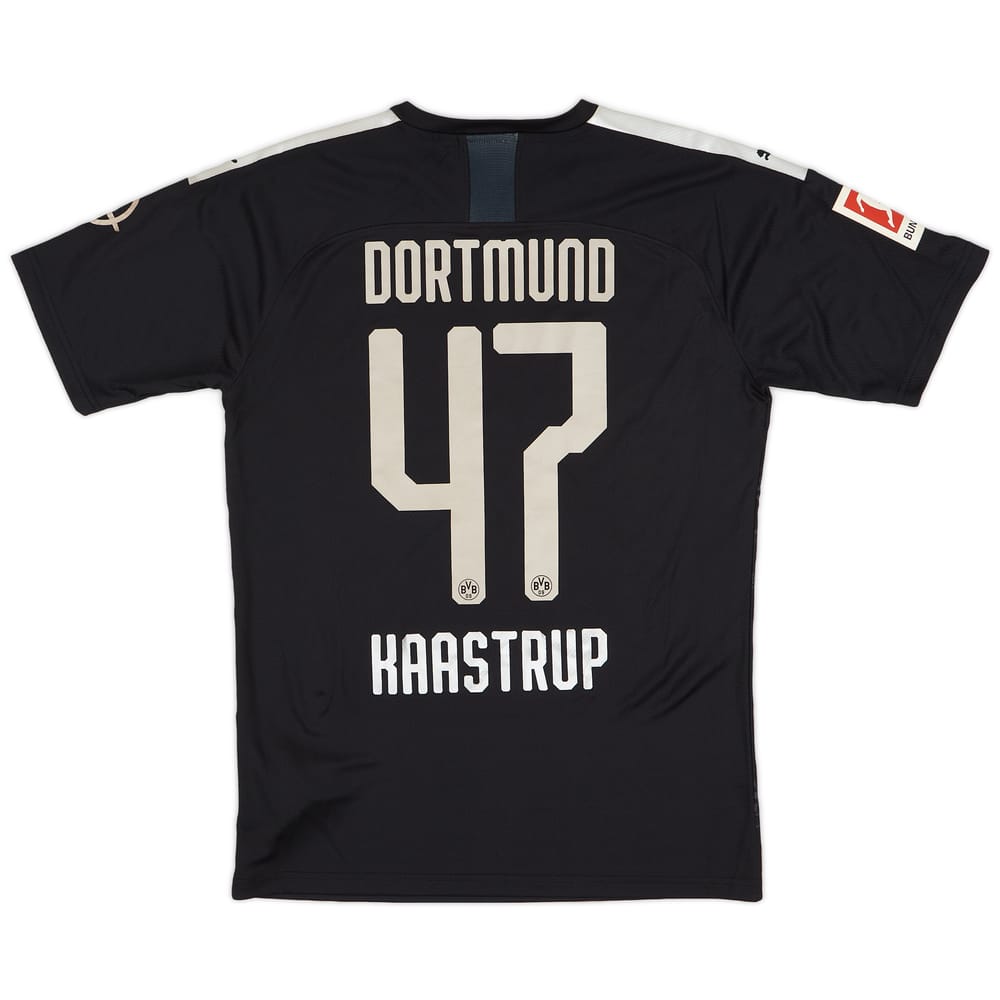 2019-20 Borussia Dortmund Match Issue Away Shirt Kaastrup #47