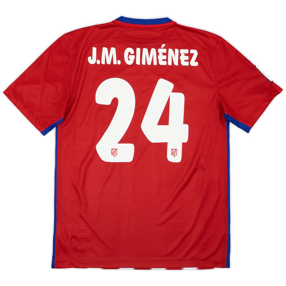 2015-16 Atletico Madrid Home Shirt J.Gimenez #24 - 6/10 - (M)