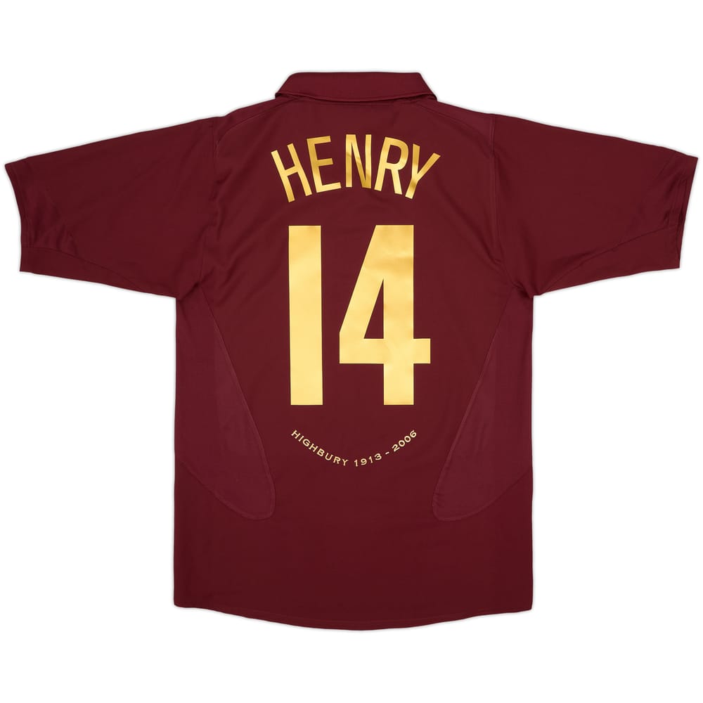 2005-06 Arsenal Home Shirt Henry #14 - 8/10 - (M)