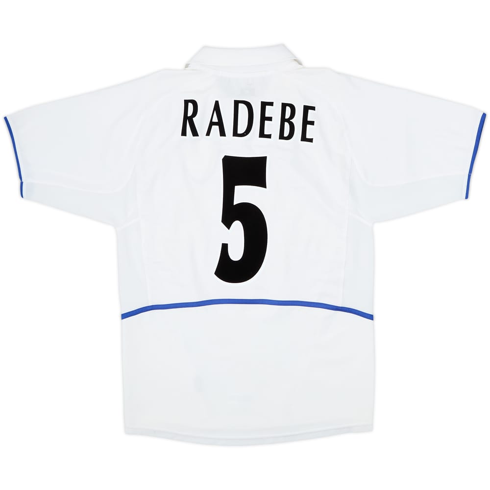 2002-03 Leeds United Home Shirt Radebe #5 - 8/10 - (S)