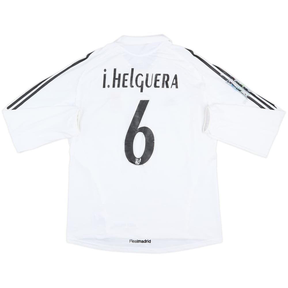 2005-06 Real Madrid Match Issue Home L/S Shirt I.Helguera #6
