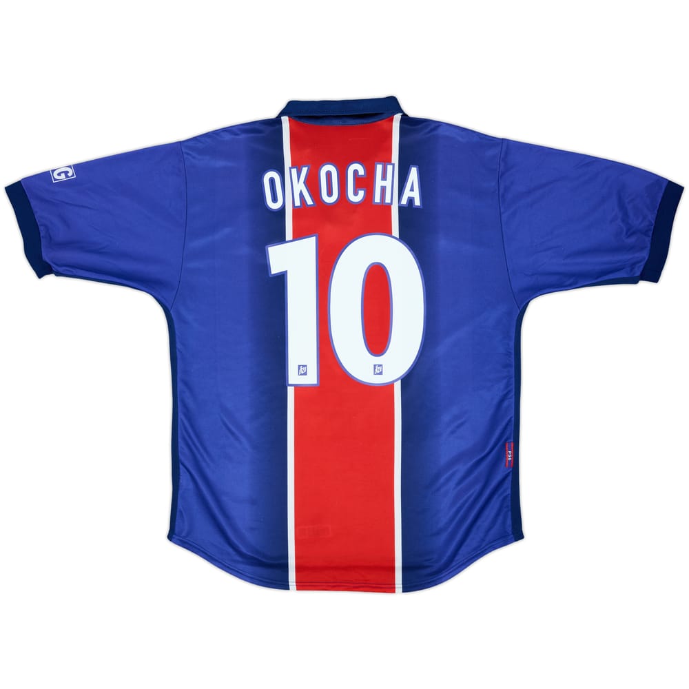 1998-99 Paris Saint-Germain Home Shirt Okocha #10 - 8/10 - (L)