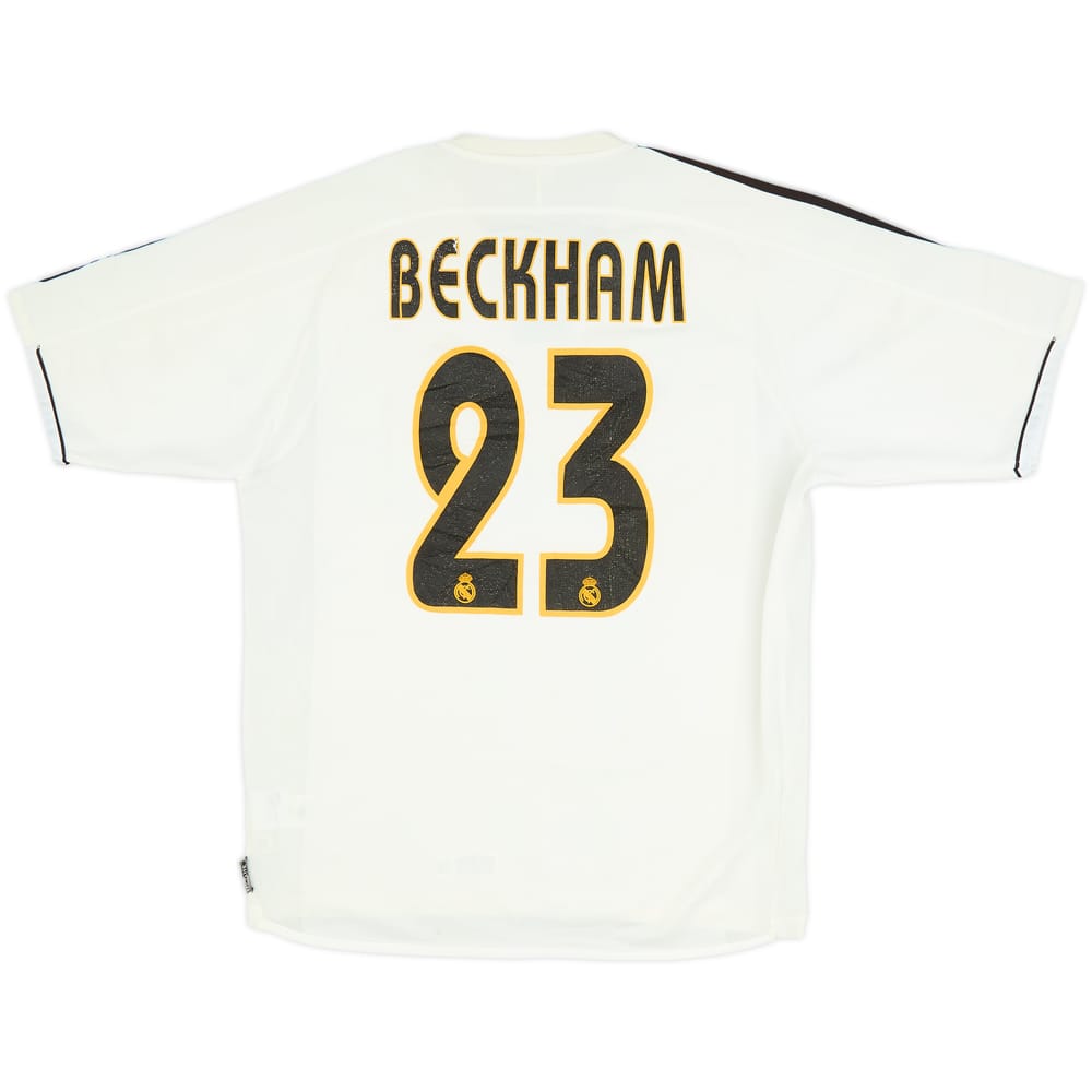 2003-04 Real Madrid Home Shirt Beckham #23 - 6/10 - (M)