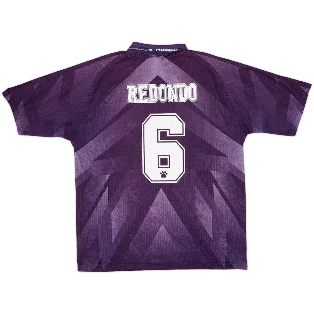 1996-97 Real Madrid Away Shirt Redondo #6 - 8/10 - (XL)