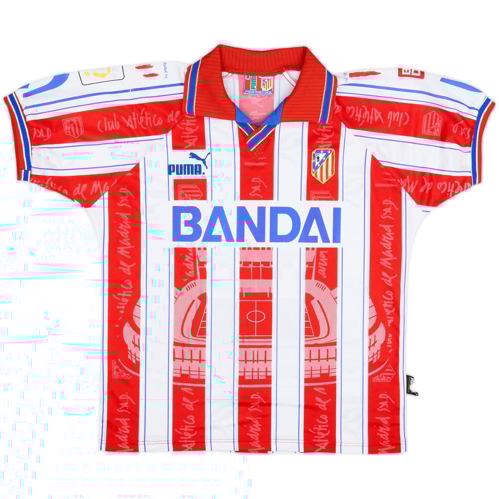 1996-97 Atletico Madrid Home Shirt - 8/10 - (S)