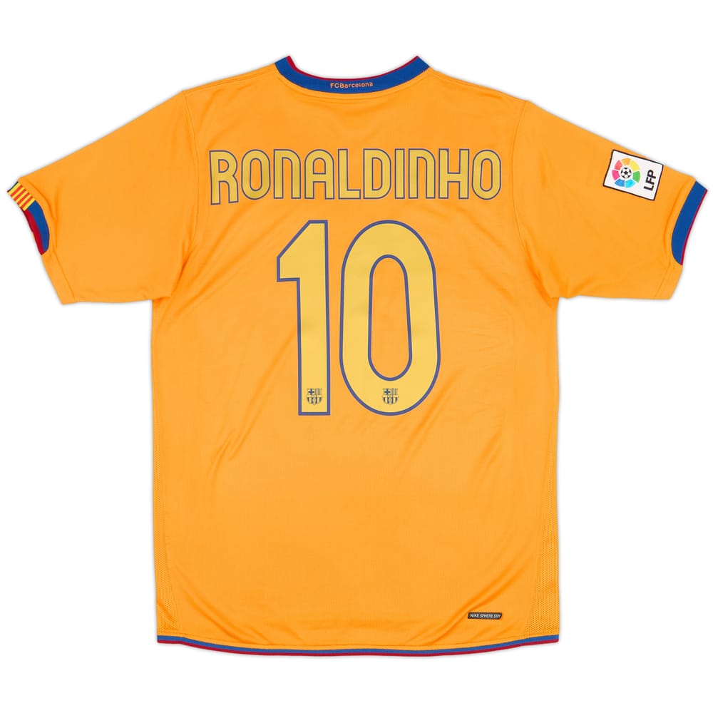 2006-08 Barcelona Away Shirt Ronaldinho #10 - 7/10 - (M)