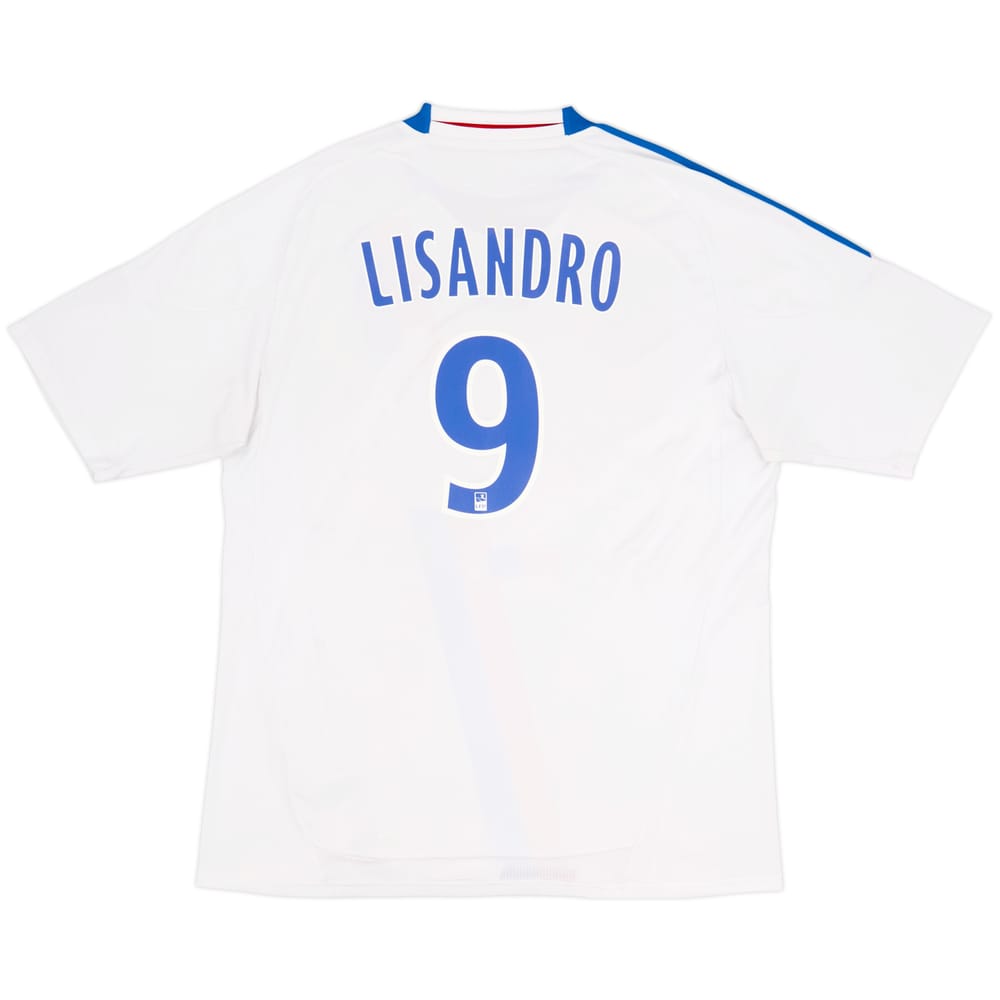 2010-11 Lyon Home Shirt Lisandro #9 - 7/10 - (XL)