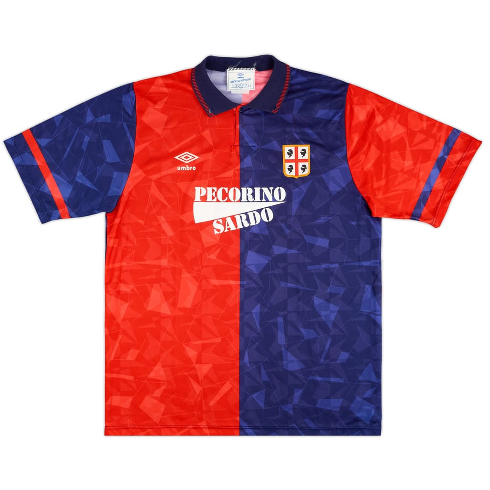 1990-93 Cagliari Home Shirt - 9/10 - (XL)
