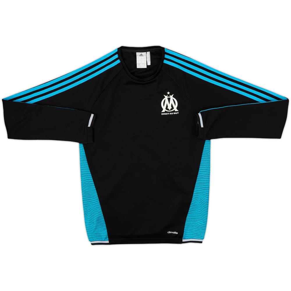 2015-16 Olympique Marseille adidas Drill Top - 9/10 - (XS)