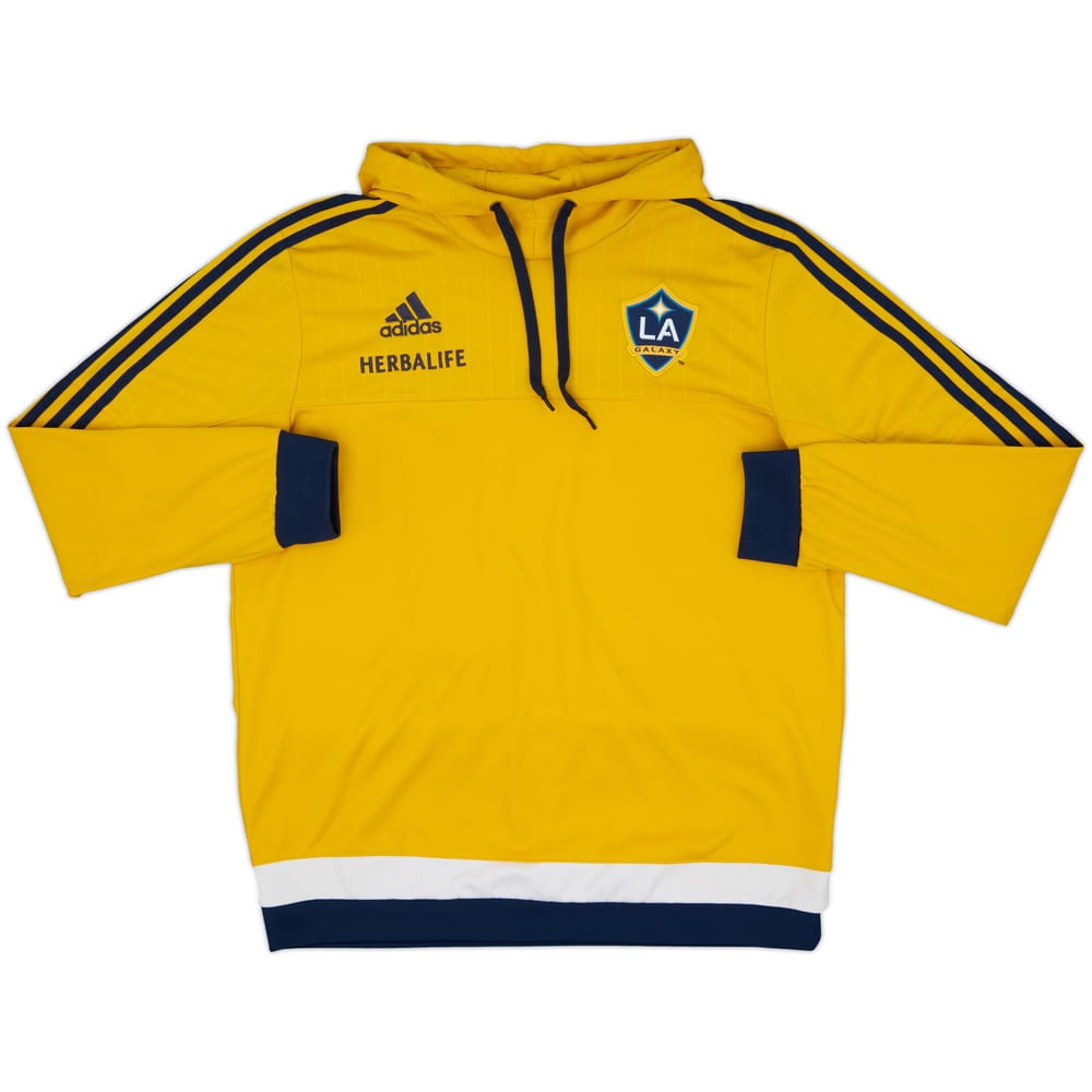 2014-15 LA Galaxy adidas Hooded Sweat Top - 7/10 - (L)