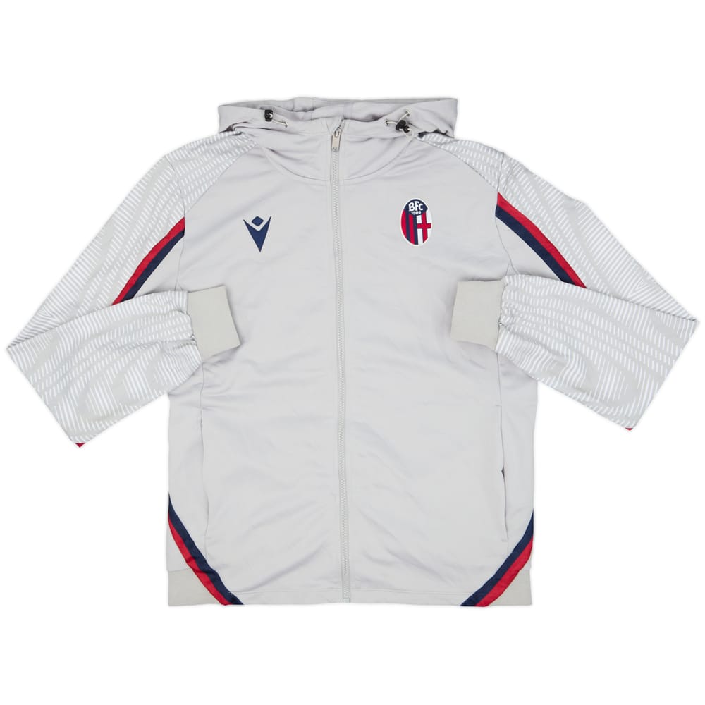 2022-23 Bologna Macron Hooded Track Jacket - 8/10 - (L)