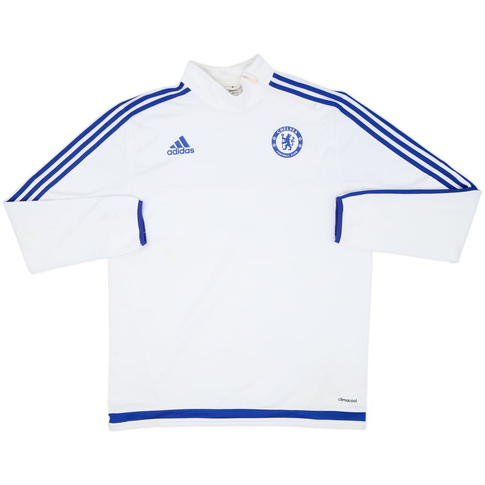2015-16 Chelsea adidas 1/4 Zip Sweat Top - 6/10 - (L)