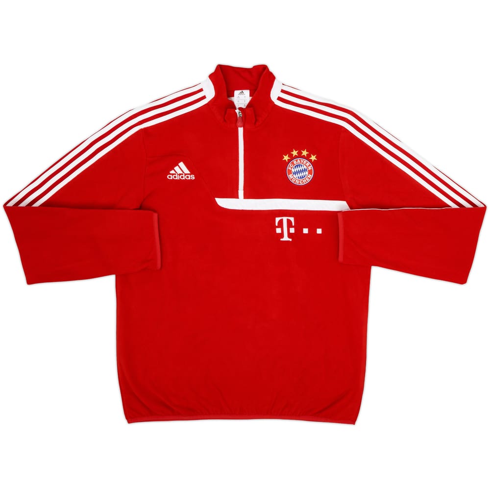 2013-14 Bayern Munich Player Issue adidas 1/4 Zip Fleece Top - 8/10 - (L/XL)