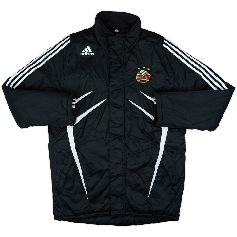 2009-10 Rapid Vienna adidas Padded Bench Coat - 9/10 - (M/L)