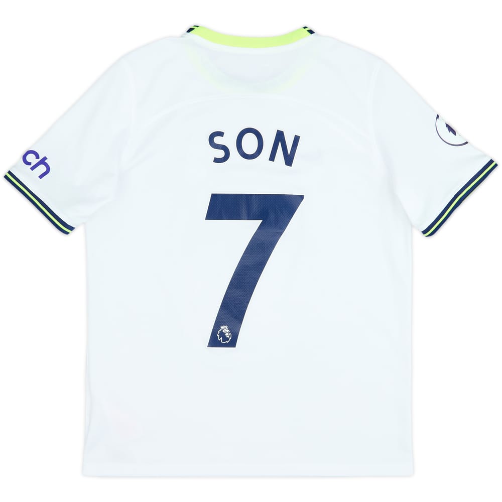 2022-23 Tottenham Home Shirt Son #7 - 10/10 - (XL.Boys)