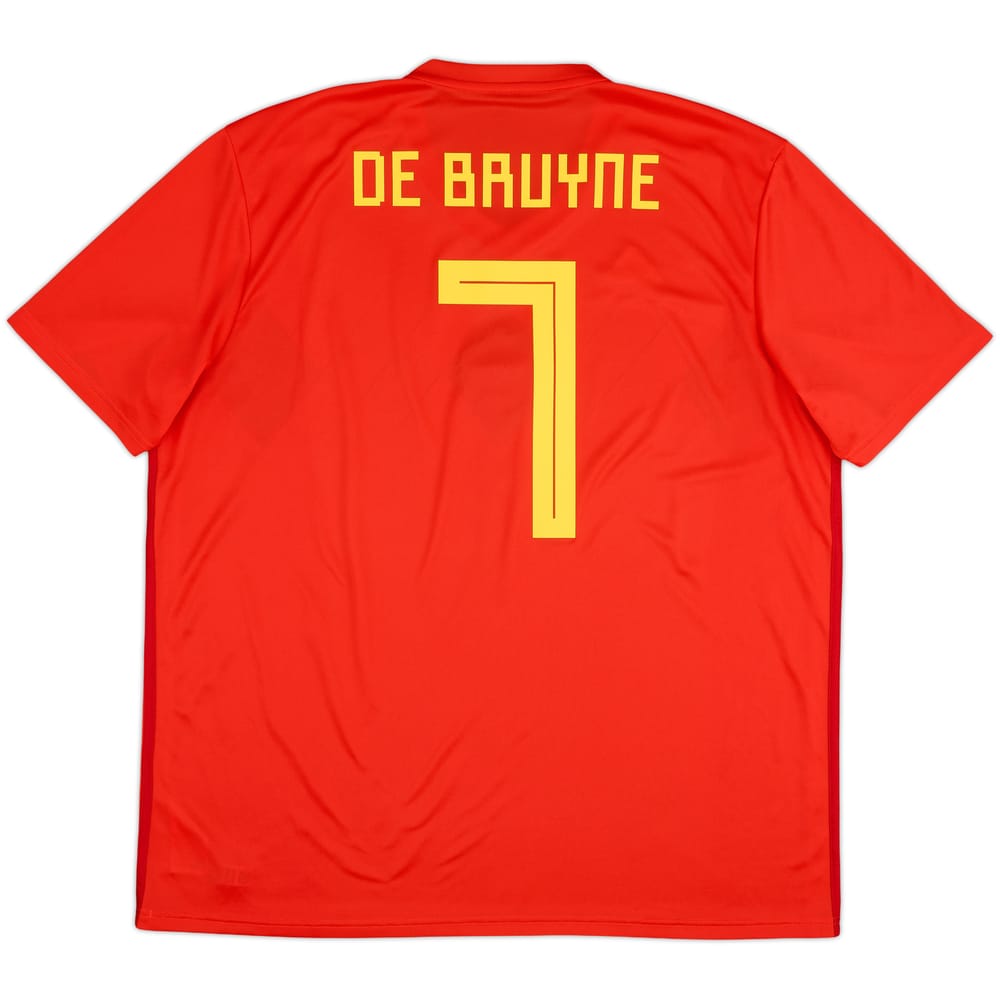 2018-19 Belgium Home Shirt De Bruyne #7 - 6/10 - (XXL)