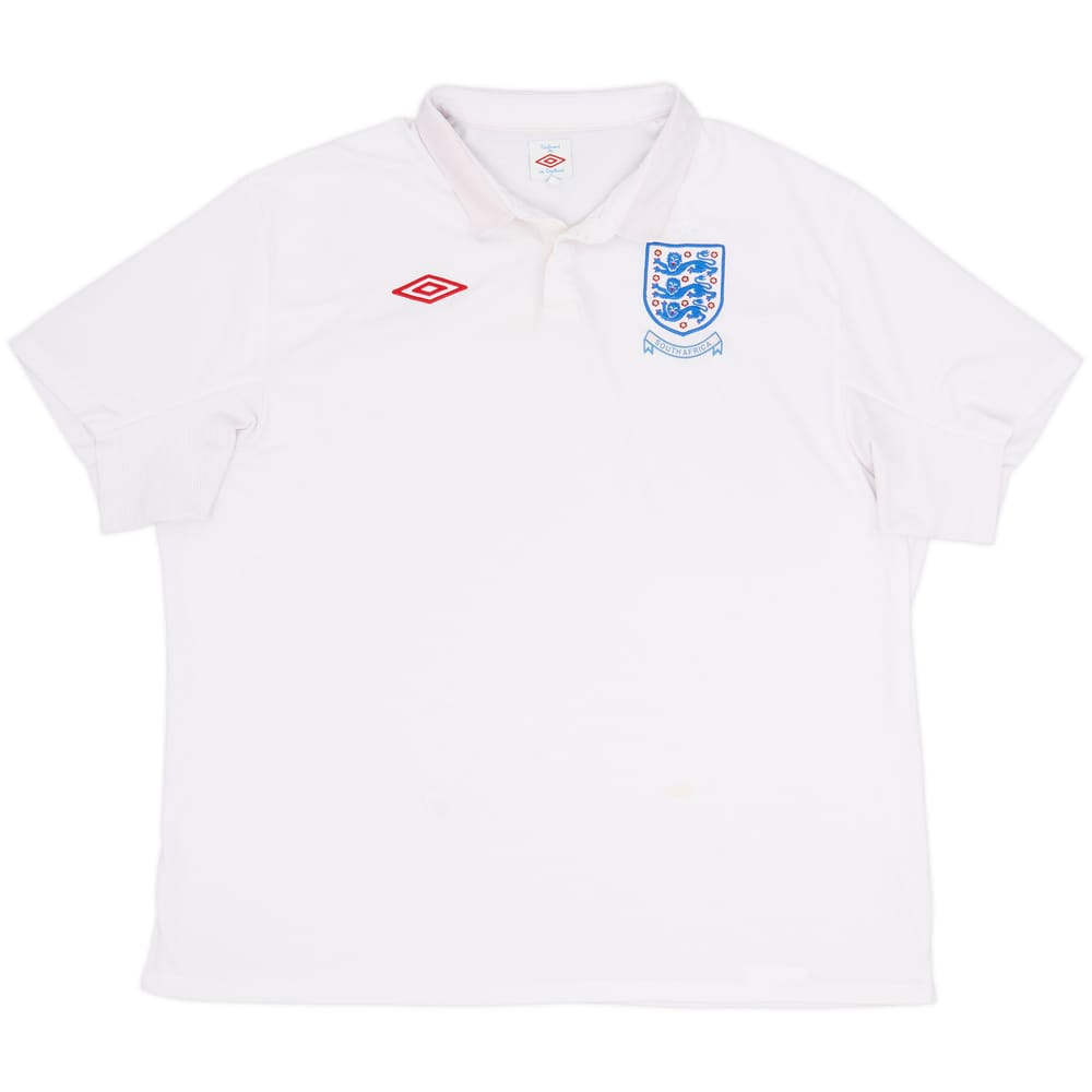 2009-10 England 'South Africa' Home Shirt - 9/10 - (4XL)