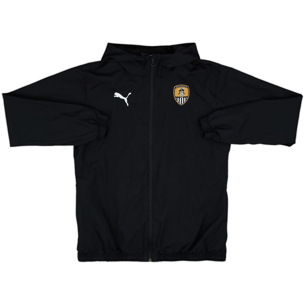 2022-23 Notts County Puma Hooded Track Jacket - 8/10 - (M)