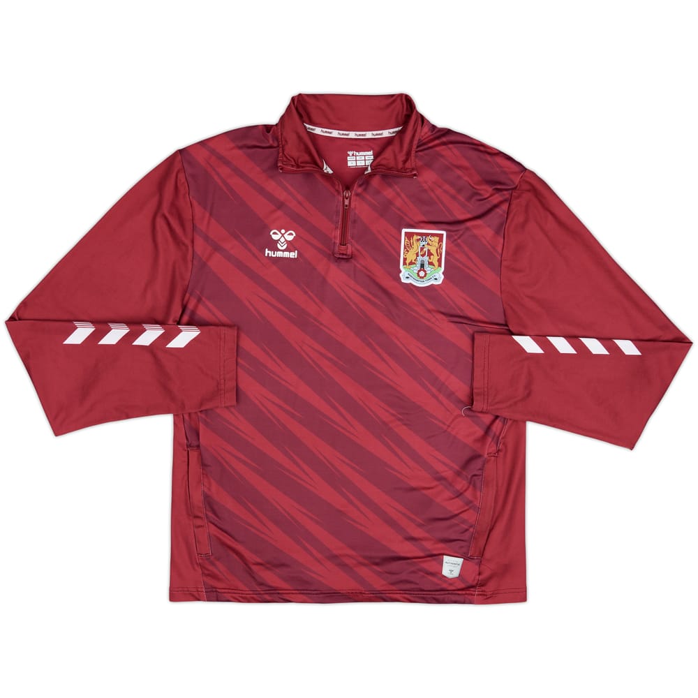 2021-22 Northampton Town Hummel 1/4 Zip Drill Top - 8/10 - (M)