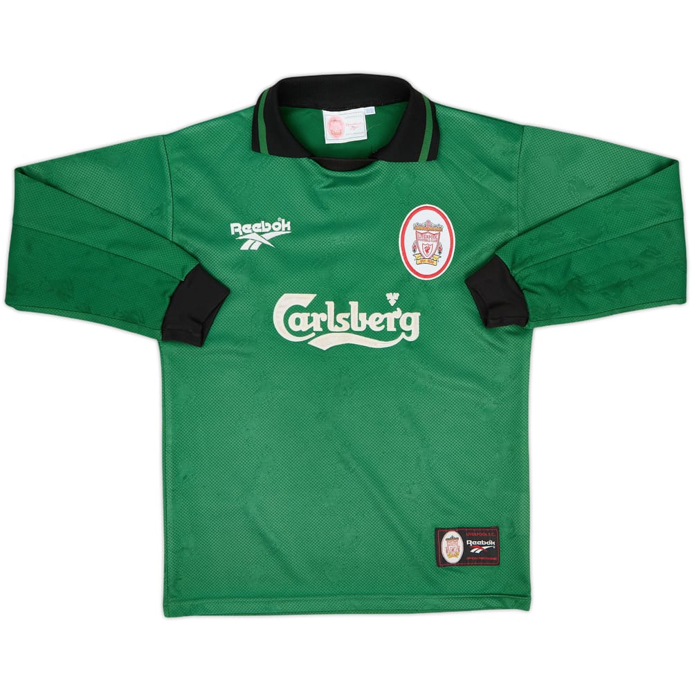1996-97 Liverpool GK Shirt - 7/10 - (L.Boys)