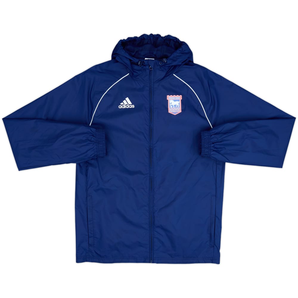 2018-19 Ipswich adidas Hooded Rain Jacket - 9/10 - (S)