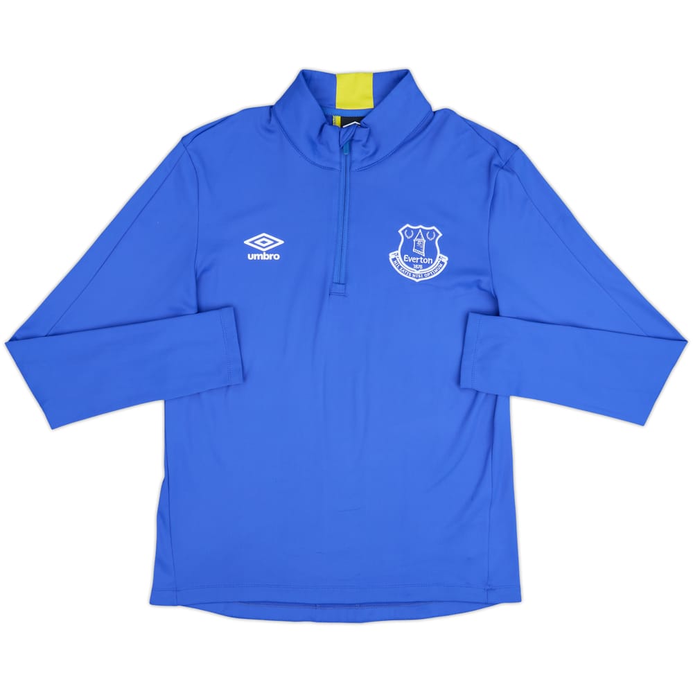 2015-16 Everton Umbro 1/4 Zip Drill Top - 9/10 - (M)
