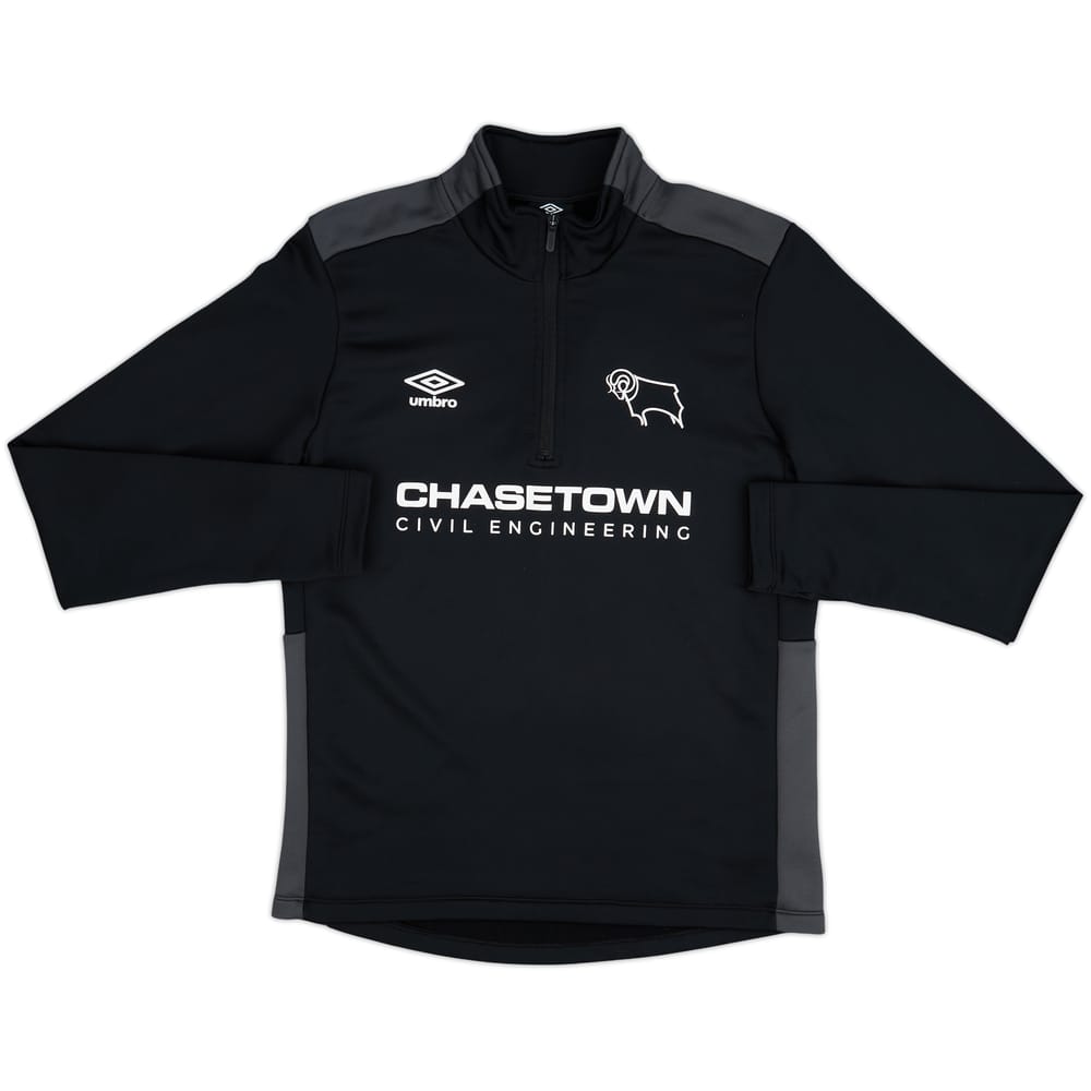 2020-21 Derby County Umbro 1/4 Zip Drill Top - 9/10 - (M)
