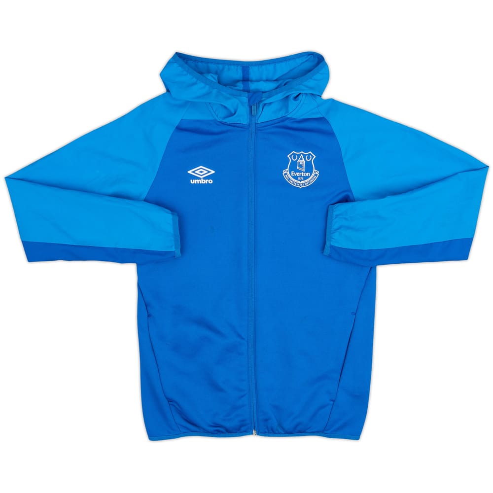 2017-18 Everton Umbro Hooded Track Jacket - 6/10 - (L.Boys)