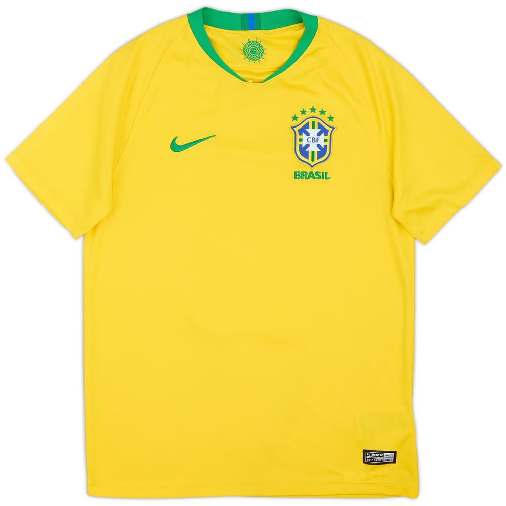 2018-19 Brazil Home Shirt #11 - 8/10 - (S)