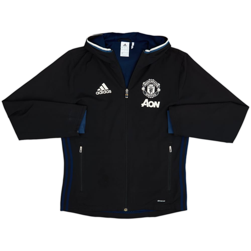 2016-17 Manchester United adidas Hooded Track Jacket - 7/10 - (S)