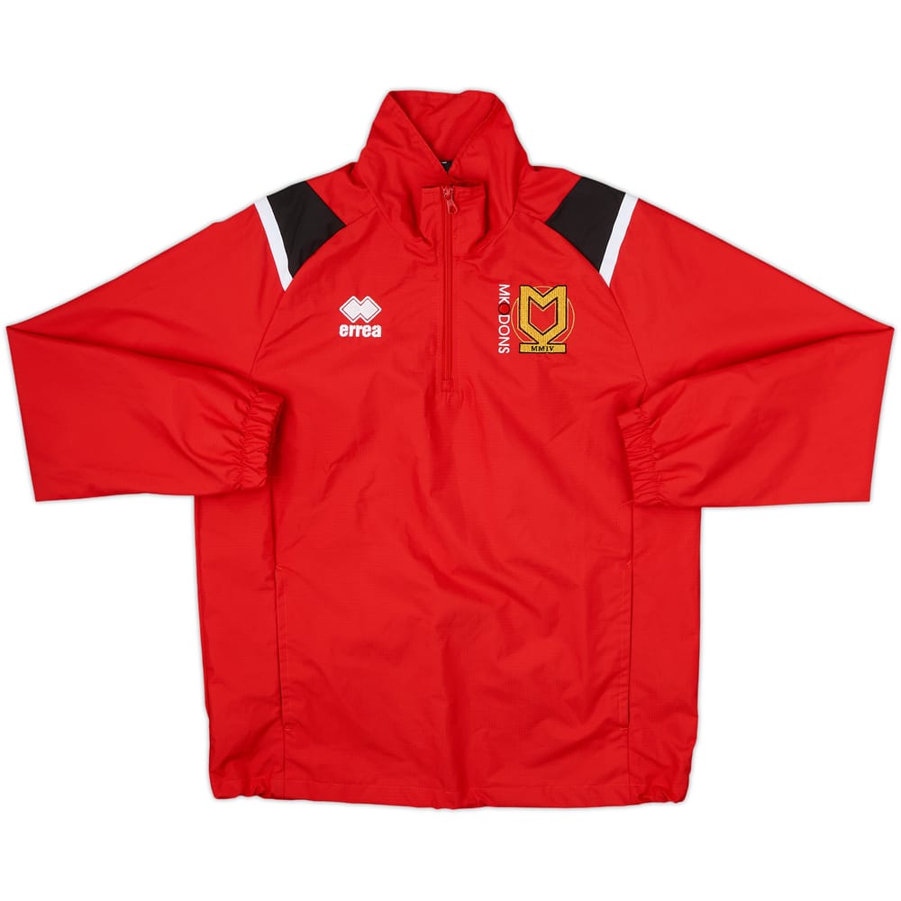 2017-18 MK Dons Errea 1/4 Zip Training Top - 8/10 - (S)